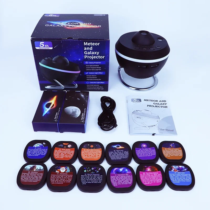 Galaxy Star Projector – 13 Discs, Meteor Effect, Ships from US