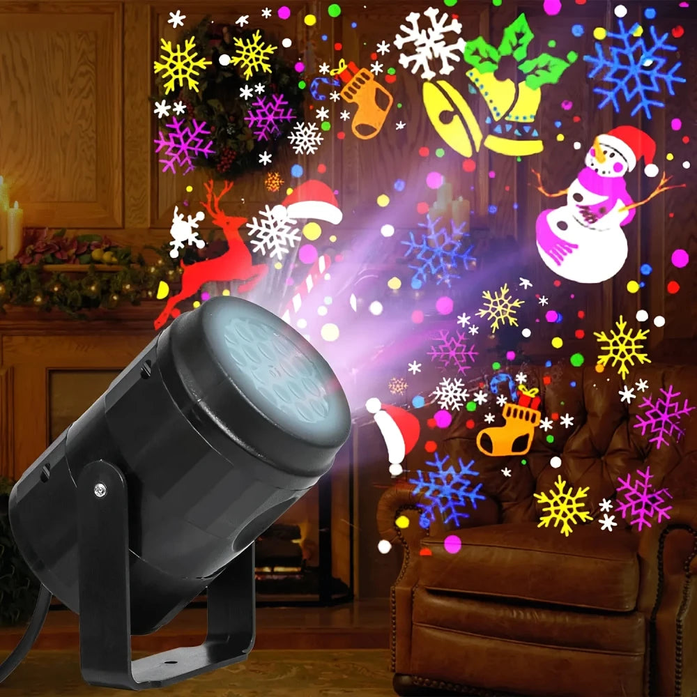 Christmas Light Projector – 16 Festive Patterns