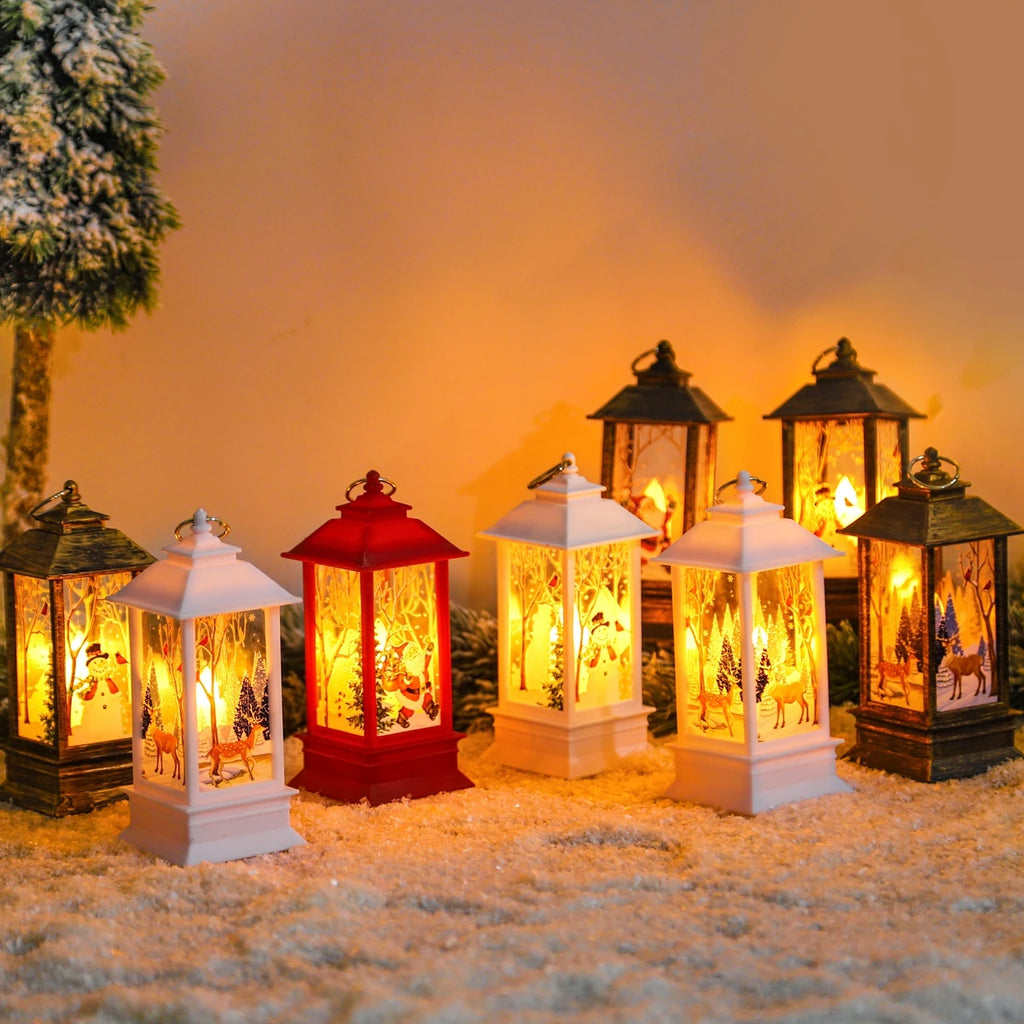 Mini Christmas Lantern Light - LED Tabletop Decoration