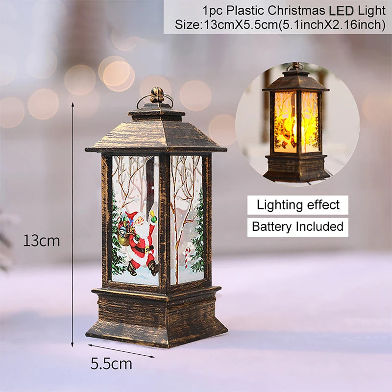 Mini Christmas Lantern Light - LED Tabletop Decoration