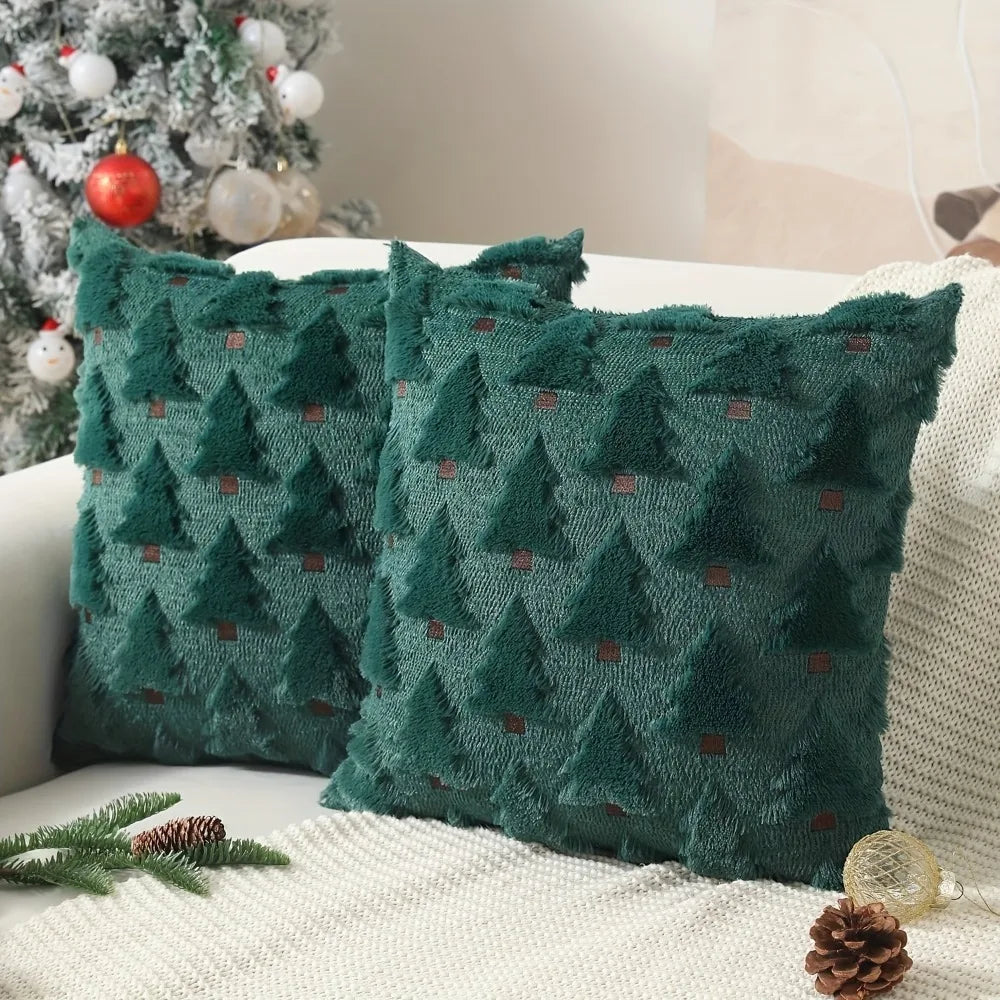 Christmas Pillow Covers 18x18 inch Soft Plush