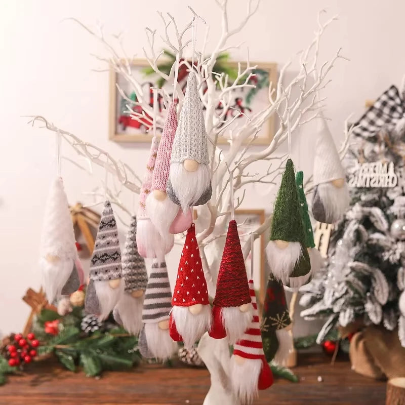 3pcs Christmas Gnomes Plush Santa Doll Ornaments