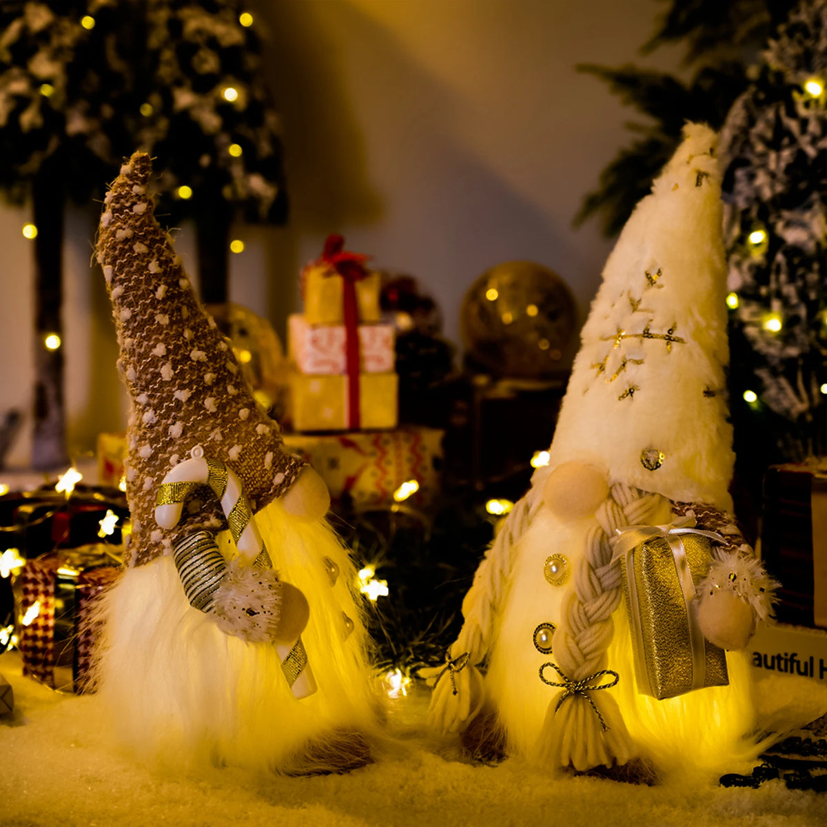 Glowing Gnome Christmas Faceless Doll 30cm