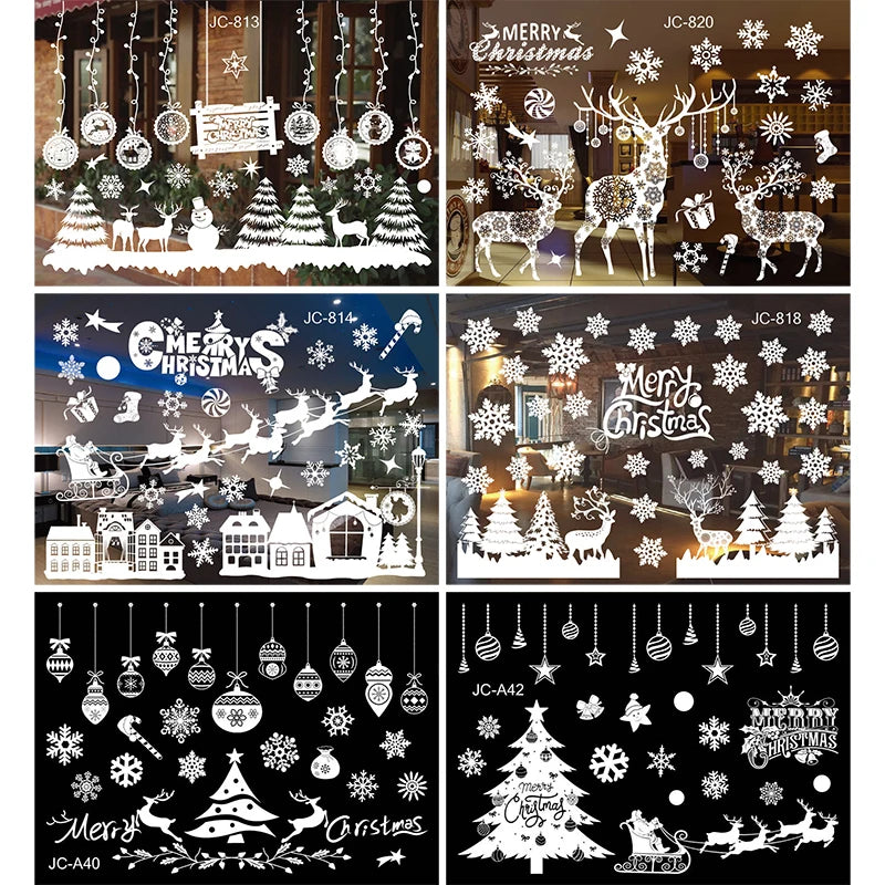 Christmas Window Stickers for Home Decoration
