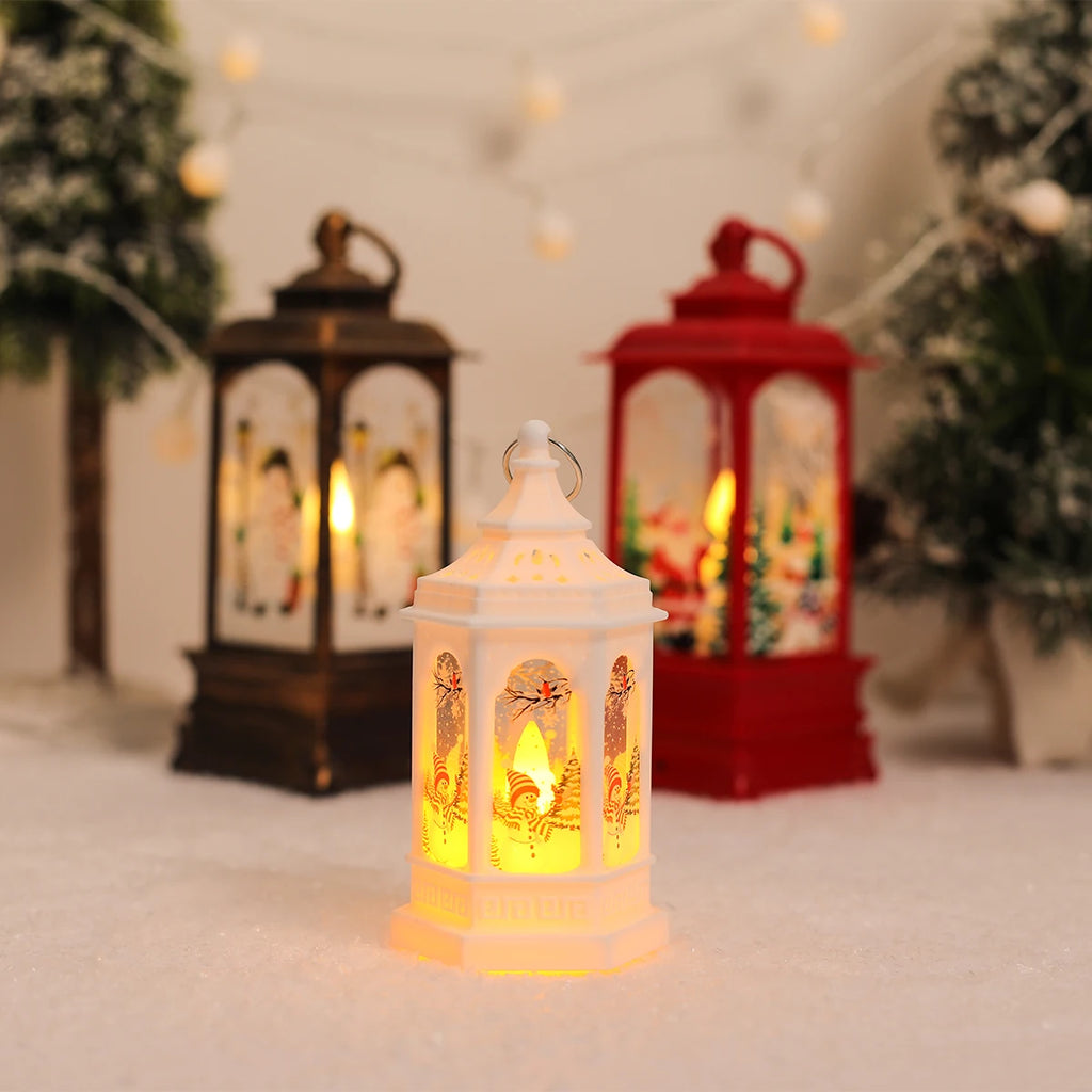 Mini Christmas Lantern Light - LED Tabletop Decoration