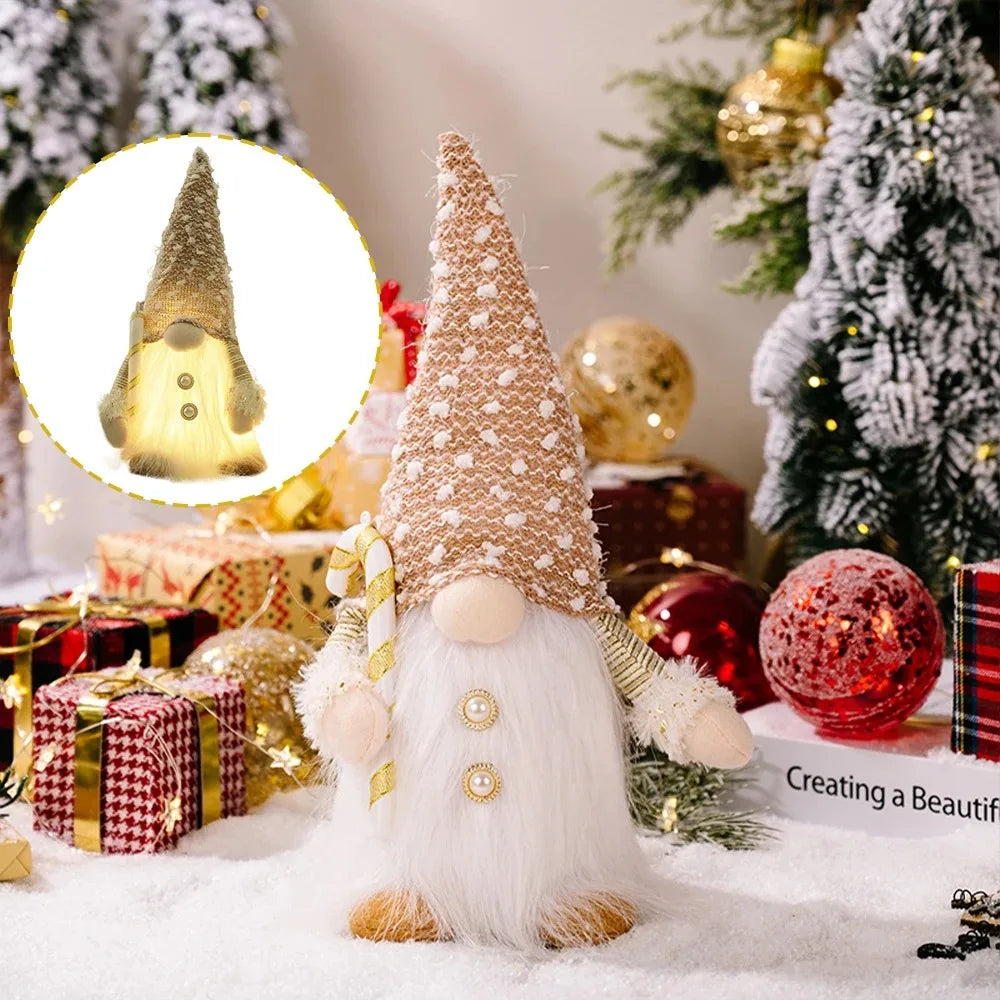 Glowing Gnome Christmas Faceless Doll 30cm