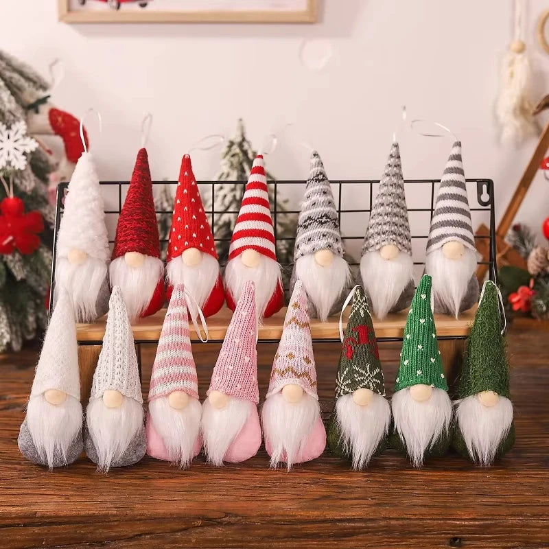 3pcs Christmas Gnomes Plush Santa Doll Ornaments