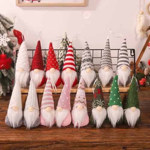 3pcs Christmas Gnomes Plush Santa Doll Ornaments