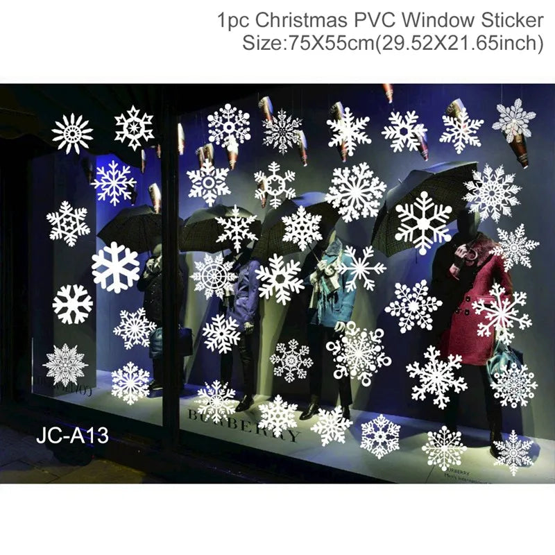 Christmas Window Stickers for Home Decoration