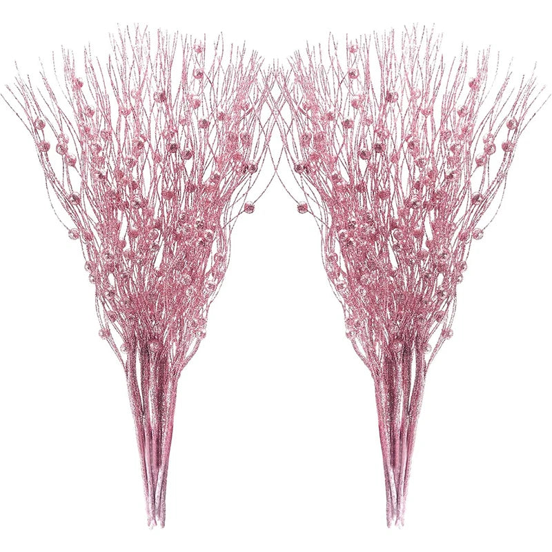 Glitter Berry Bouquet Picks - 5 Pack