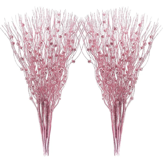 Glitter Berry Bouquet Picks - 5 Pack