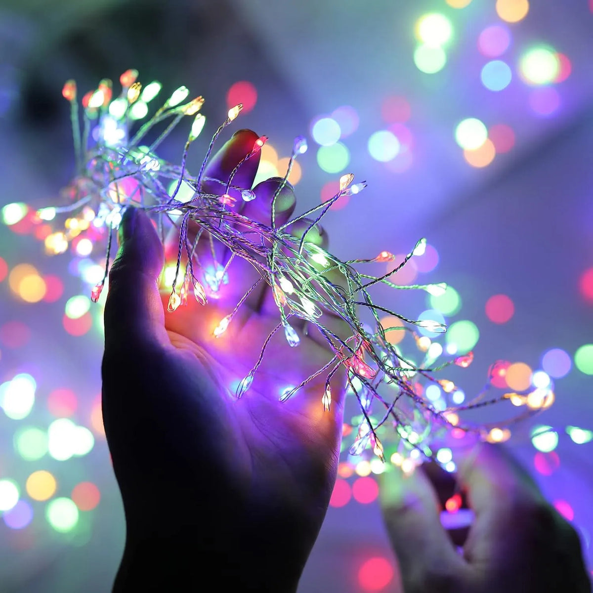 USB Power LED Firecracker String Lights with Remote Control