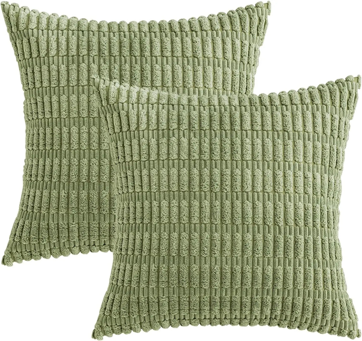 Corduroy Decorative Throw Pillow Covers 18x18 Inch