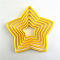 3D Star Christmas Tree Cookie Cutter Set - 6 Pieces