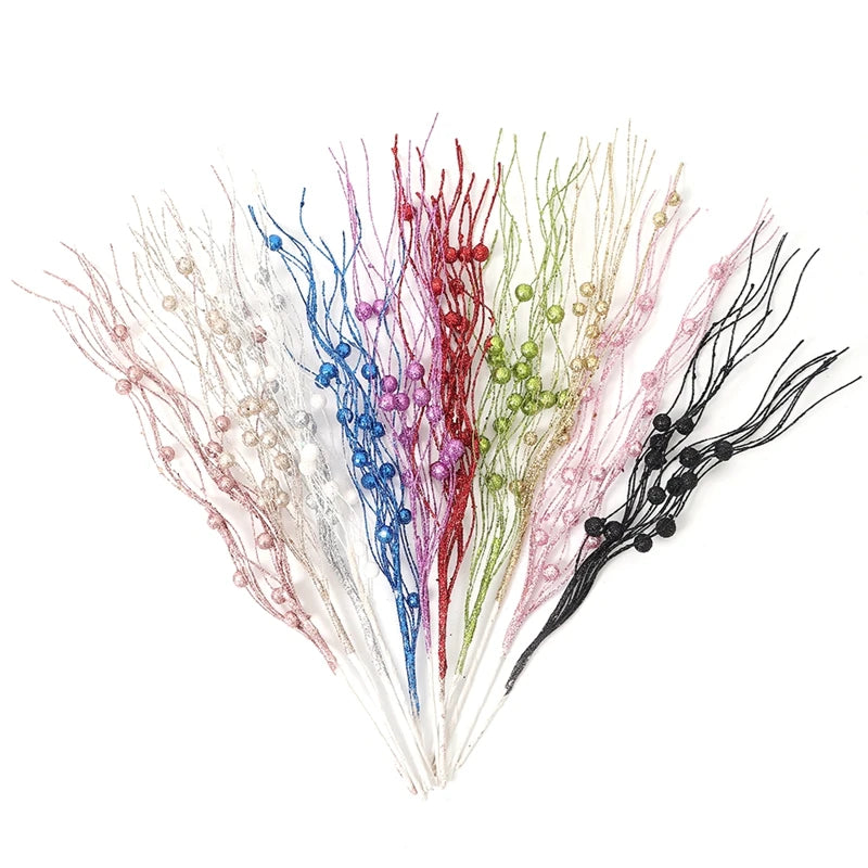 Glitter Berry Bouquet Picks - 5 Pack