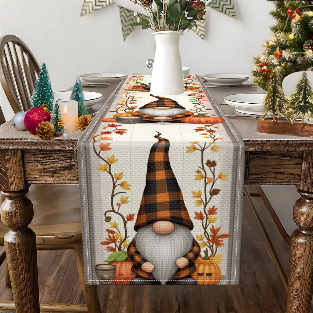 Autumn-Themed Table Runner, 1 Piece