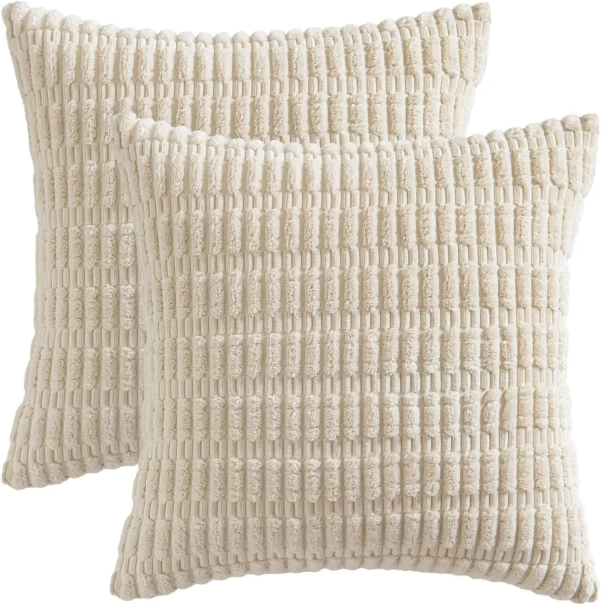 Corduroy Decorative Throw Pillow Covers 18x18 Inch