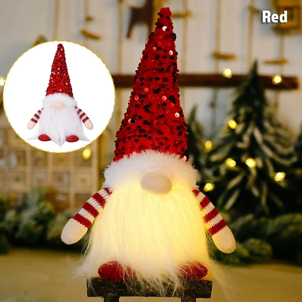 Glowing Gnome Christmas Faceless Doll 30cm