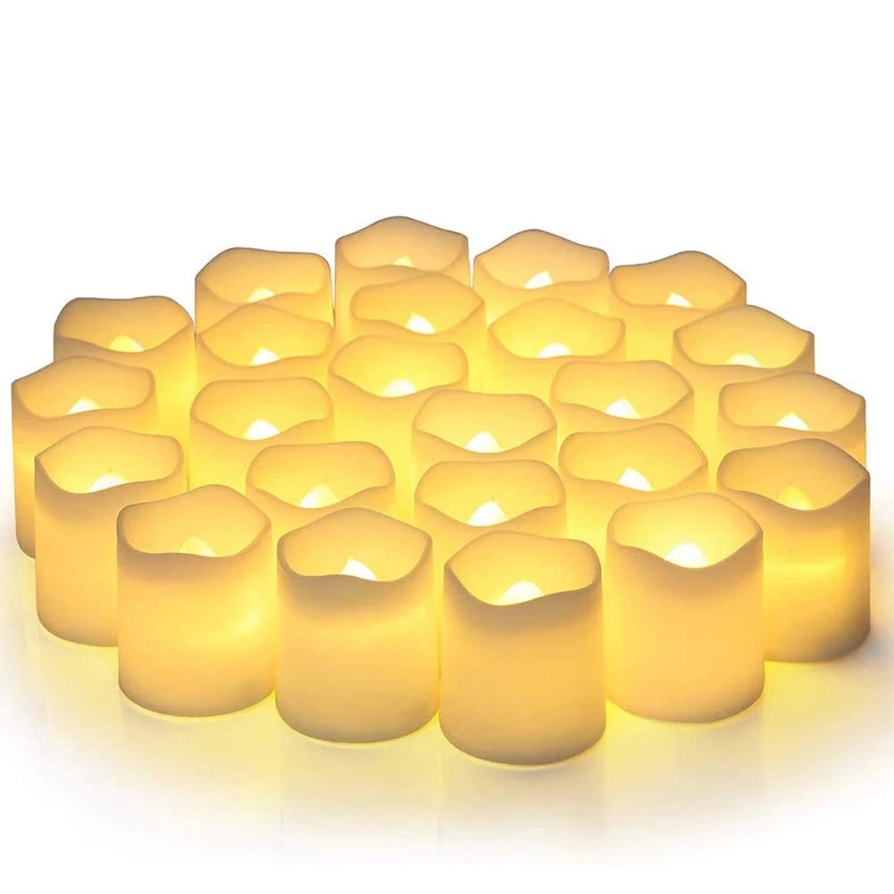 24Pcs Flameless LED Candle Set - Warm White Light