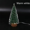 Mini Frosted LED Christmas Tree - 25 or 30 cm Tabletop Decor