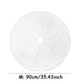 White Christmas Tree Skirt Plush Faux Fur