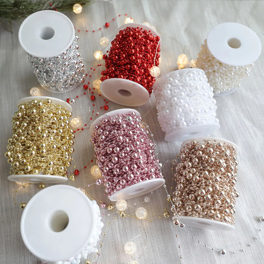 Christmas Bead String Garland - 10 m or 30 m