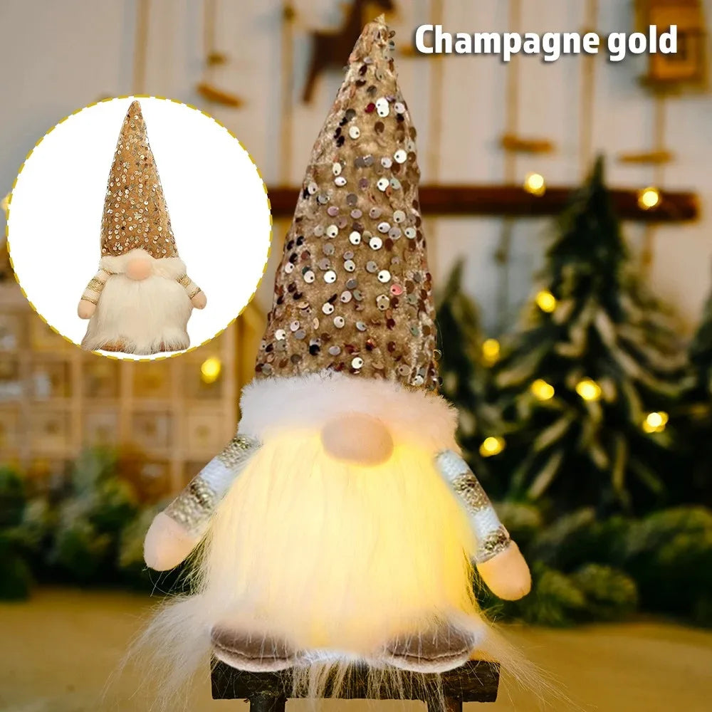 Glowing Gnome Christmas Faceless Doll 30cm