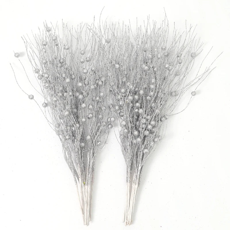 Glitter Berry Bouquet Picks - 5 Pack