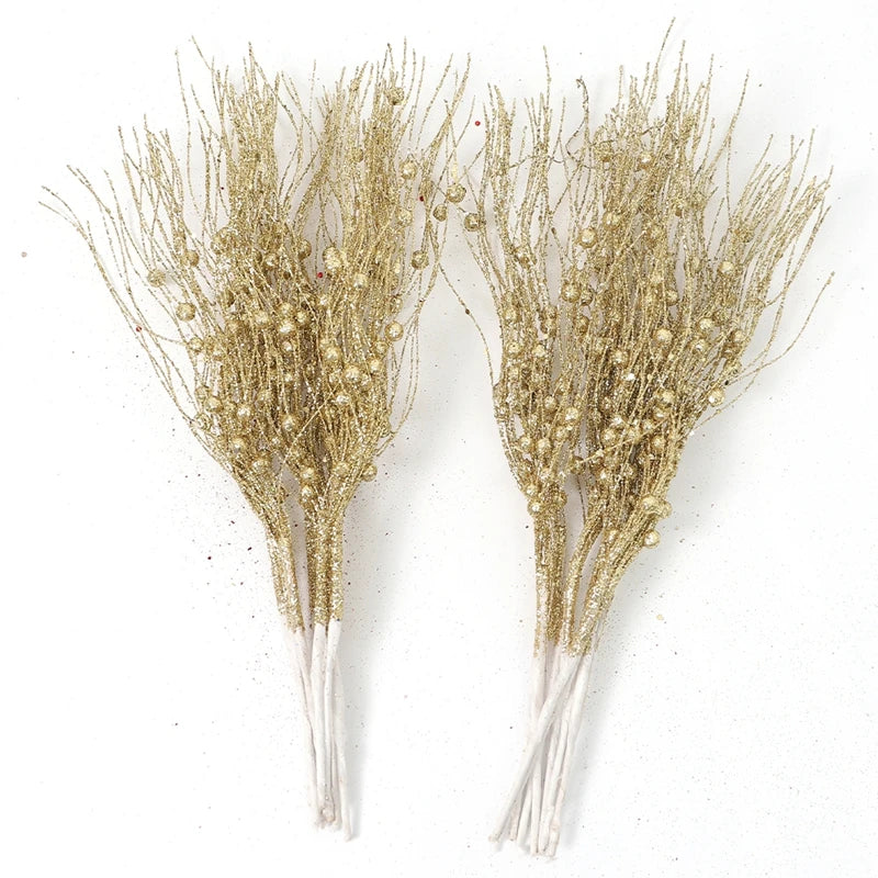 Glitter Berry Bouquet Picks - 5 Pack