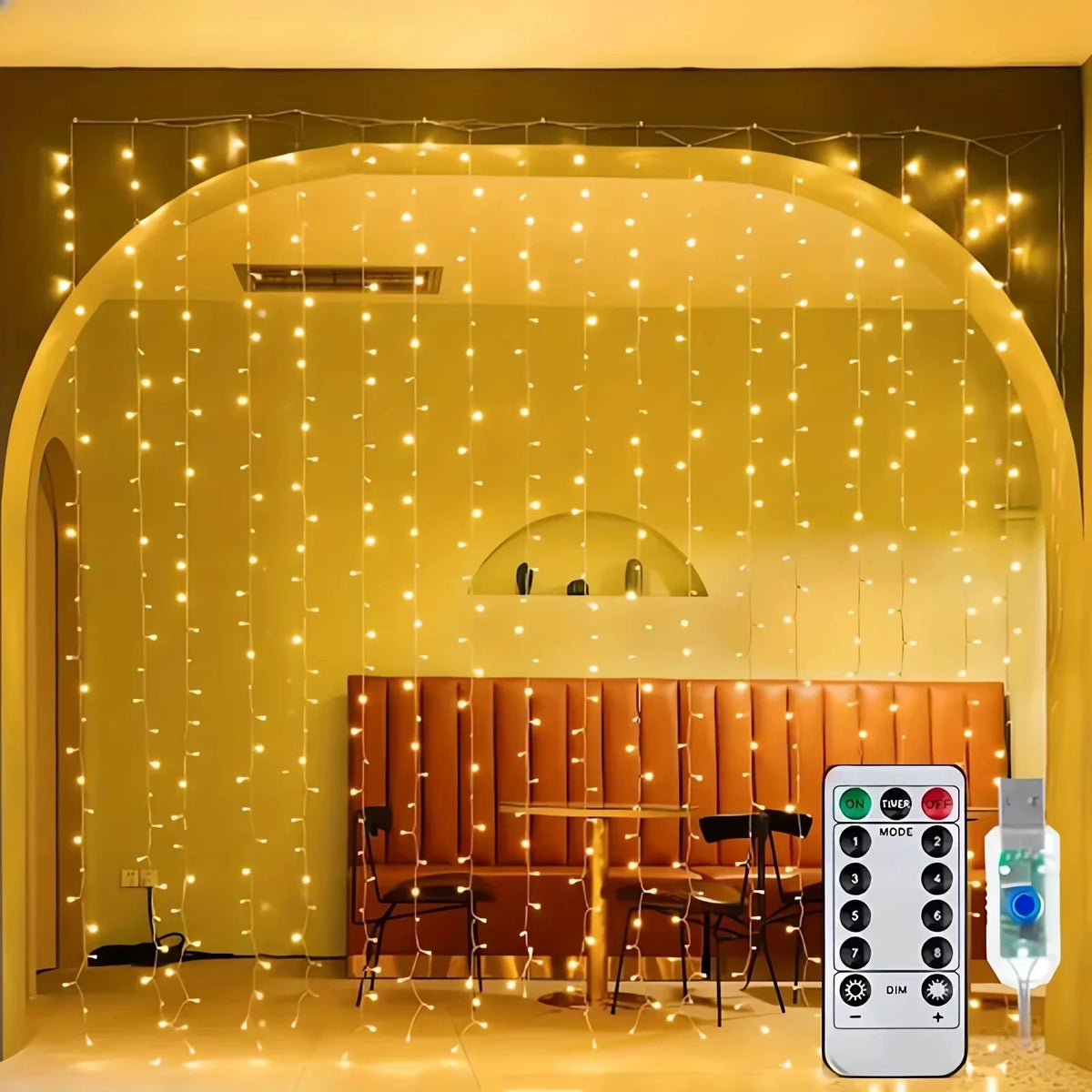 Remote Control USB Fairy Lights 3M LED Curtain Lights