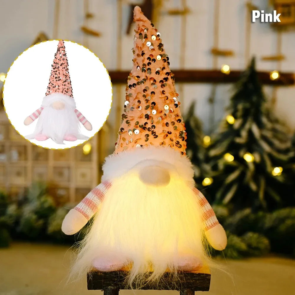 Glowing Gnome Christmas Faceless Doll 30cm
