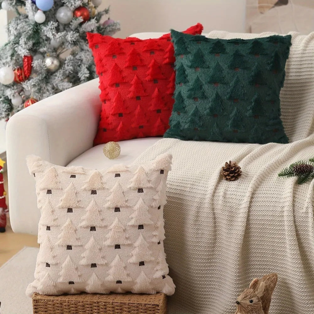 Christmas Pillow Covers 18x18 inch Soft Plush