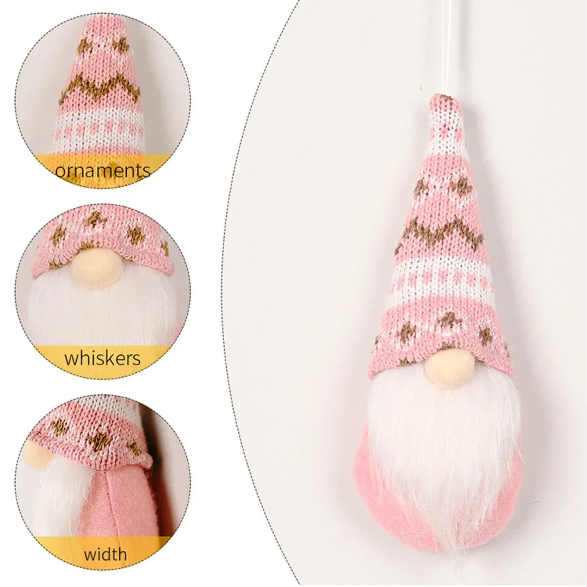 3pcs Christmas Gnomes Plush Santa Doll Ornaments