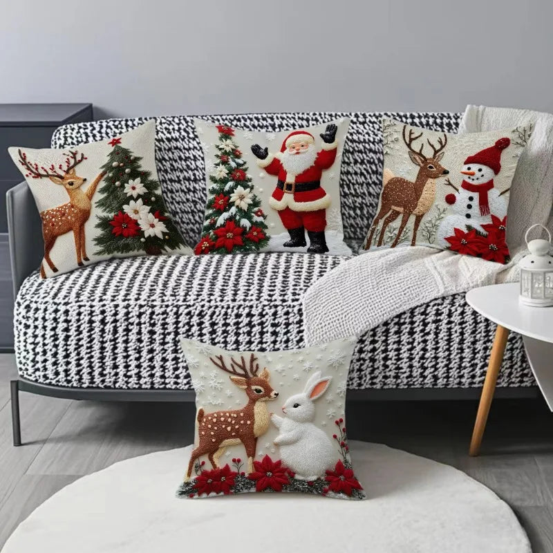 Christmas Throw Pillowcase Set - 4PCS
