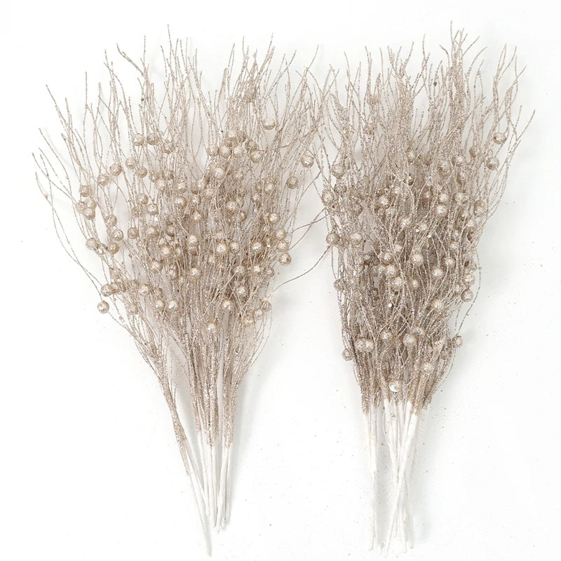 Glitter Berry Bouquet Picks - 5 Pack