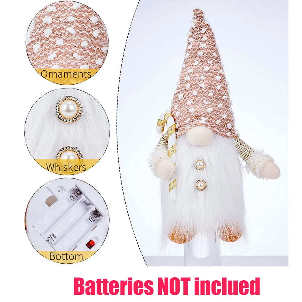Glowing Gnome Christmas Faceless Doll 30cm
