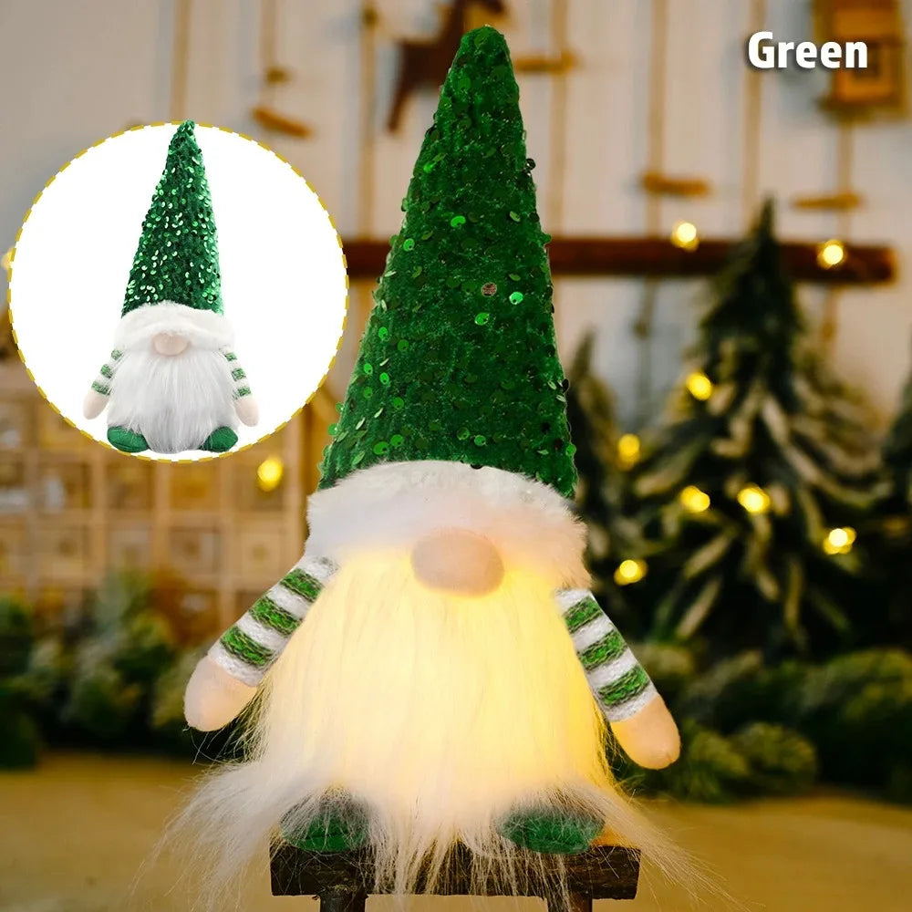 Glowing Gnome Christmas Faceless Doll 30cm