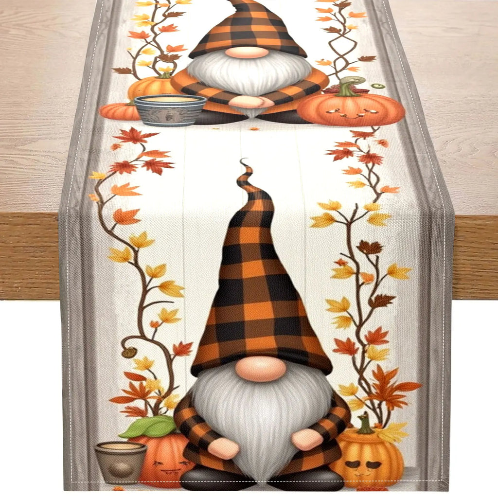 Autumn-Themed Table Runner, 1 Piece