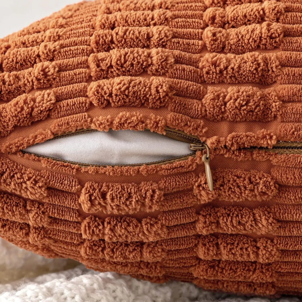 Corduroy Decorative Throw Pillow Covers 18x18 Inch