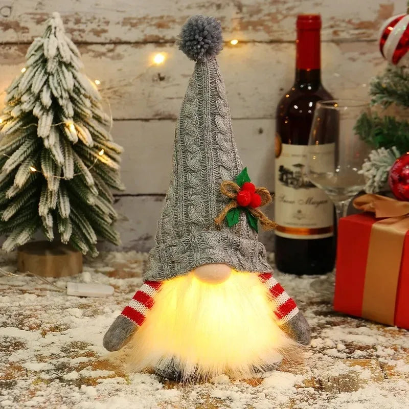 Glowing Gnome Christmas Faceless Doll 30cm