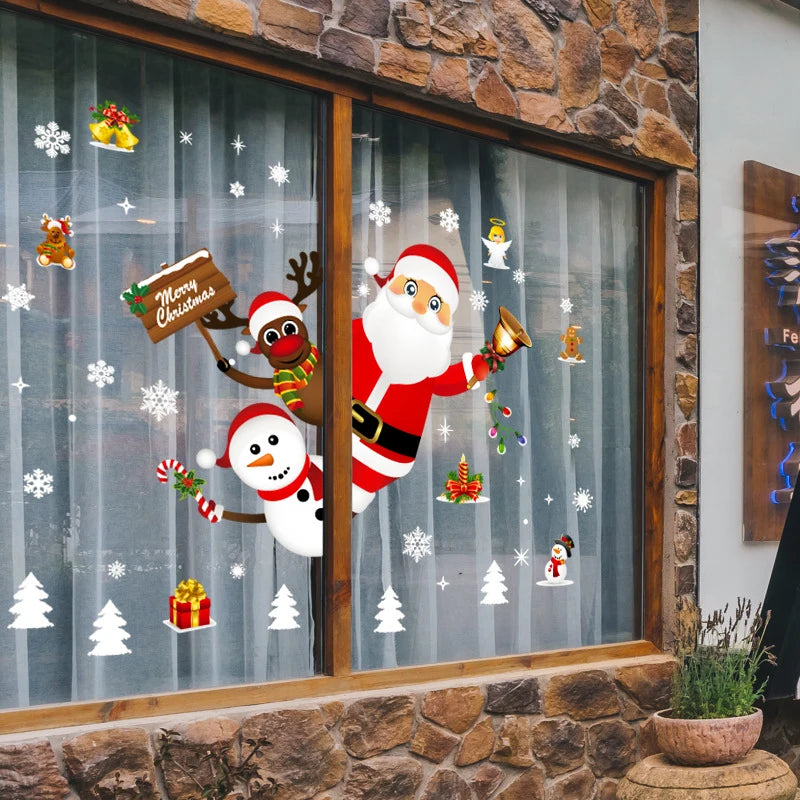 Christmas Window Stickers for Home Decoration