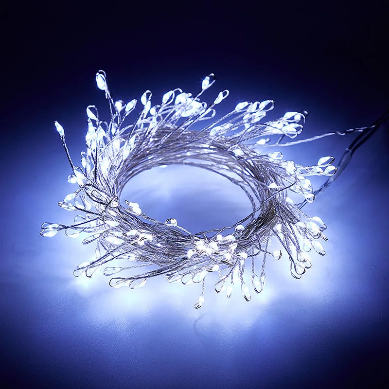 USB Power LED Firecracker String Lights with Remote Control