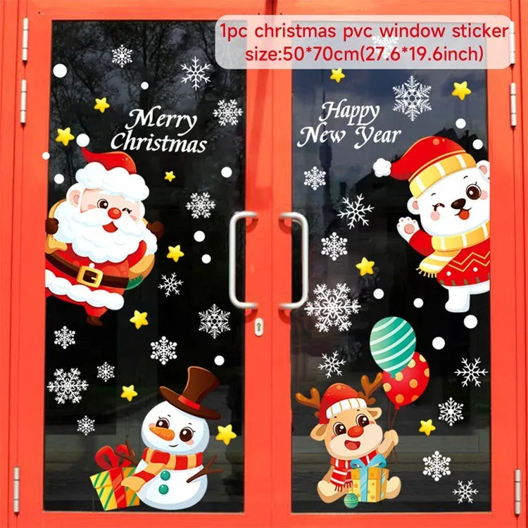 Christmas Window Stickers for Home Decoration