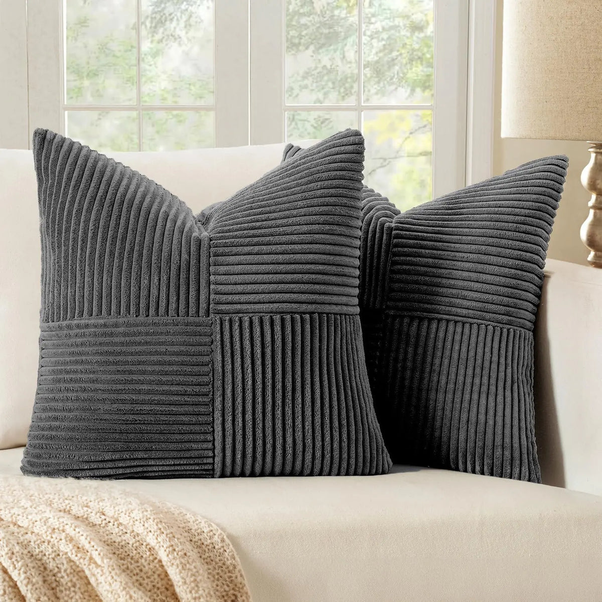 Rust Boho Decorative Throw Pillow Covers 18x18 Inch