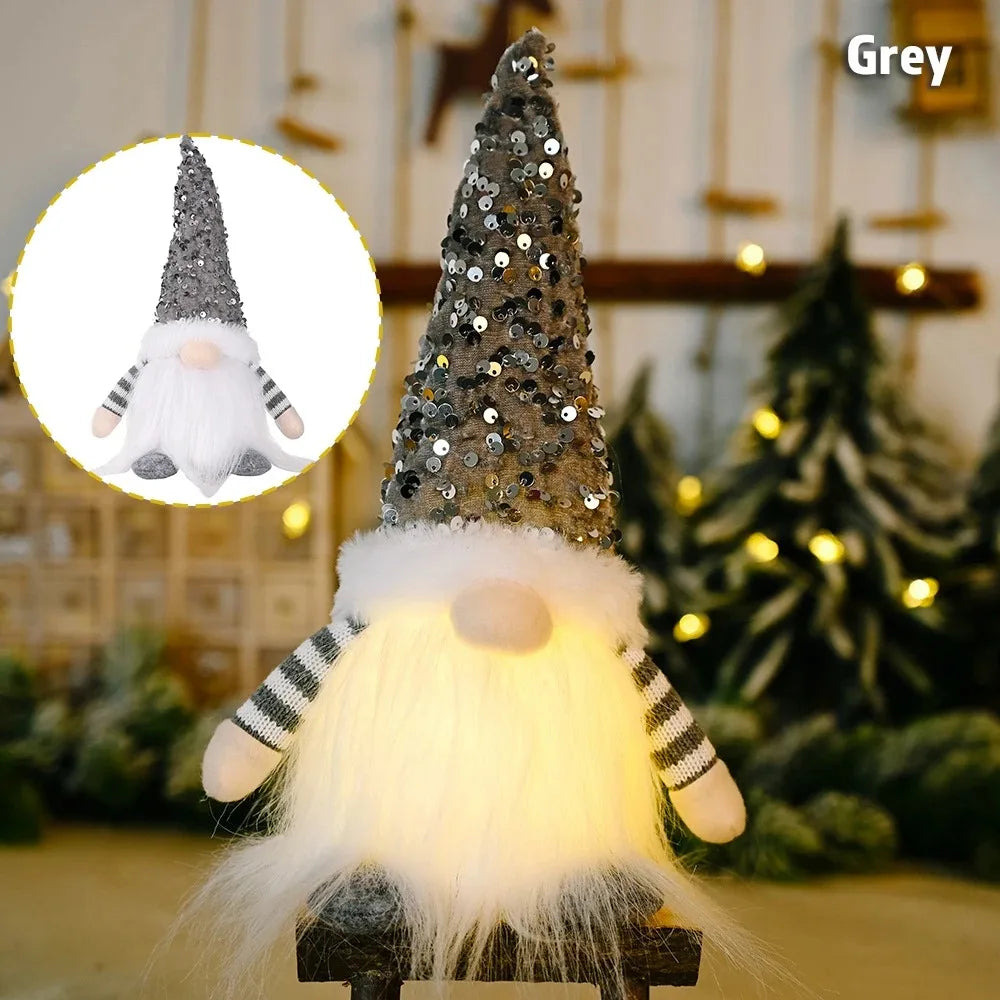 Glowing Gnome Christmas Faceless Doll 30cm
