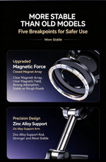 Magnetic Vacuum Phone Mount – Foldable, 360°, Ships from US