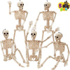 Posable Halloween Skeletons – 5-Pack, 16 in, Ships from US