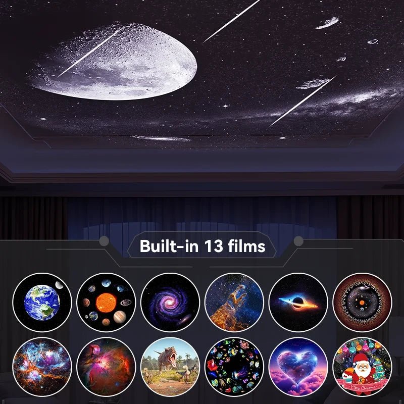 Galaxy Star Projector – 13 Discs, Meteor Effect, Ships from US