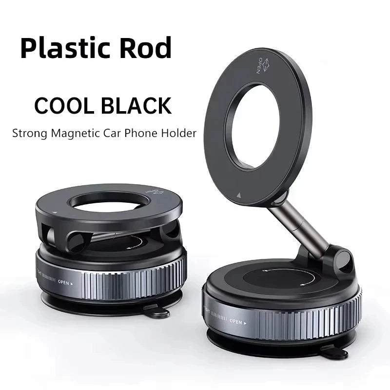 Magnetic Vacuum Phone Mount – Foldable, 360°, Ships from US