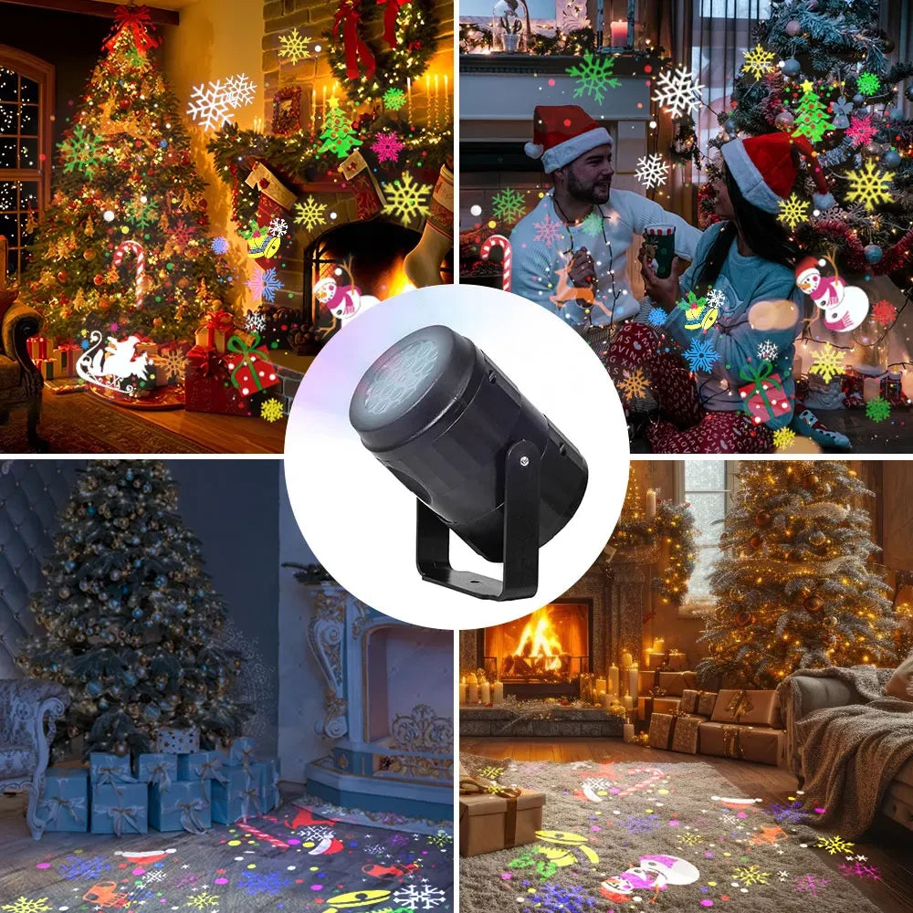 Christmas Light Projector – 16 Festive Patterns
